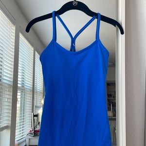 Lululemon Women’s Power Y Tank, Size 2, Blue. REDUCED and FAST SHIPPING